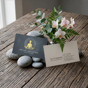 Carte De Visite Symbole ZEN de l'instructeur de méditation de Yoga
