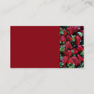 CARTE DE VISITE SYS STRAWBERRIES PHOTOGRAPHIE ARRIÈRE - PLANS WAL