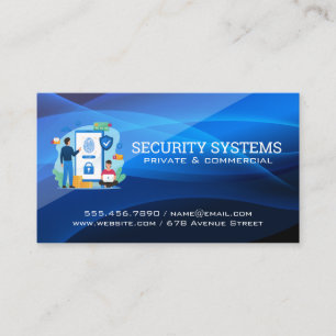 Carte De Visite Systèmes de sécurité   Protection de l'identité en