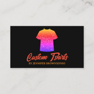 Carte De Visite T-shirt couleur métallique Imprimer Vêtements