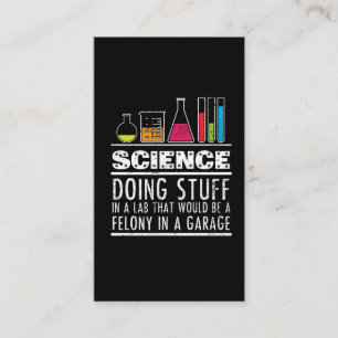 Carte De Visite T-shirt drôle de chimie de la Science pour des