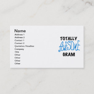 Carte De Visite T-shirts bleus et cadeaux de gramme totalement