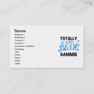 Carte De Visite T-shirts et cadeaux bleus totalement