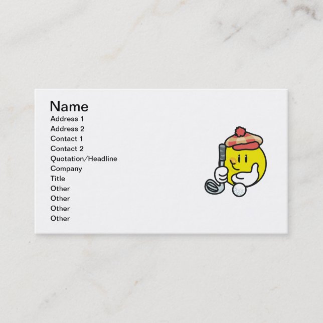 Carte De Visite T-shirts et cadeaux de golf de visage (Devant)