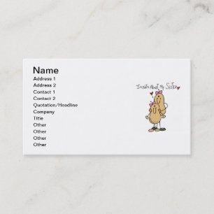 Carte De Visite T-shirts et Cadeaux Fous de Ma Soeur