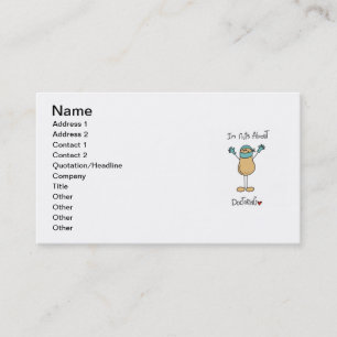 Carte De Visite T-shirts et Cadeaux Les Médecins sont Fous