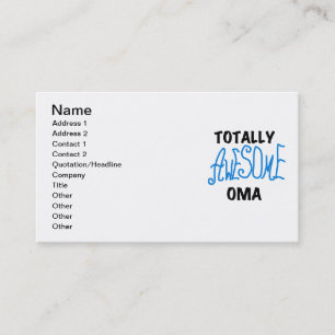 Carte De Visite T-shirts et cadeaux Oma Blue totalement géniaux