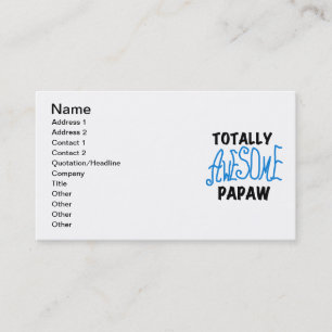 Carte De Visite T-shirts et cadeaux Papaw absolument géniaux