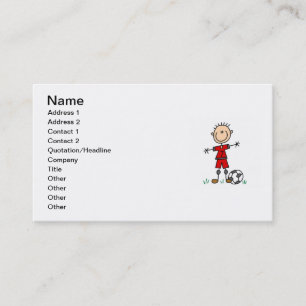 Carte De Visite T-shirts et cadeaux uniformes rouges de