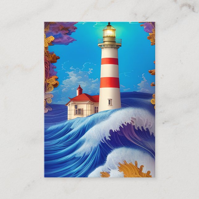 Carte De Visite Tableau de bord 3D Lighthouse (Devant)