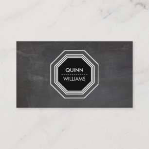 Carte De Visite Tableau de bord géométrique cool octogone ICON MOD