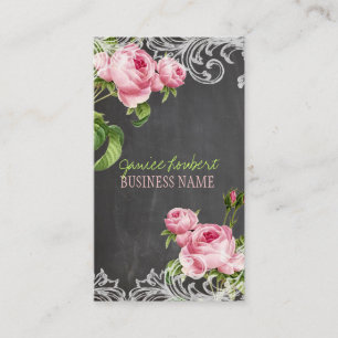 Carte De Visite Tableau de bord PixDezines+Roses Vintages