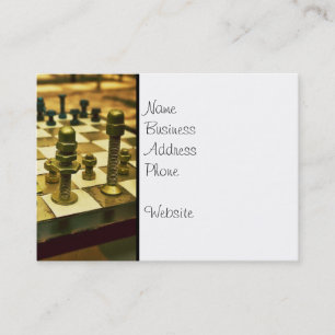 Carte De Visite Tableau d'échecs cool avec des noeuds et des boulo