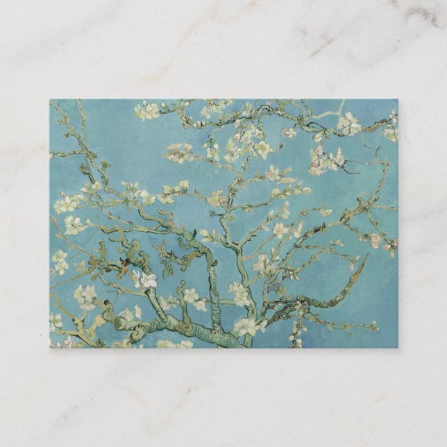 Carte De Visite Tableau des fleurs d'amandes de Van Gogh (Devant)