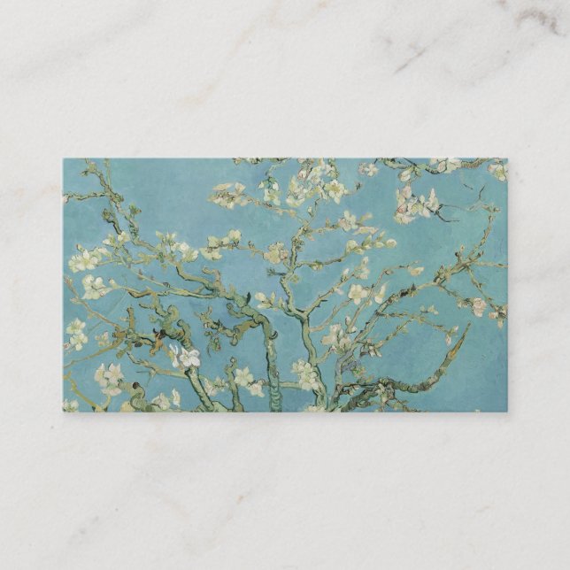 Carte De Visite Tableau des fleurs d'amandes de Van Gogh (Devant)