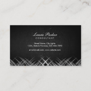 Carte De Visite Tableau noir Bois Élégant Subtil Vintage