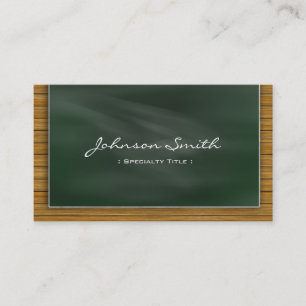 Carte De Visite Tableau noir cool - Enseignant scolaire