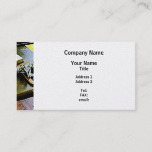 Carte De Visite Tableau noir et livres - Finition Platine