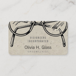 Carte De Visite Tache de lunetterie de lunettes