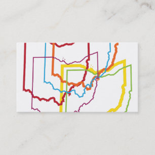 Carte De Visite tache floue de fierté de l'Ohio