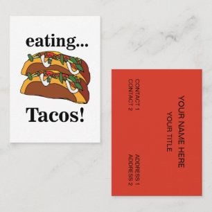 Carte De Visite Taco Tacos Nourriture Mexicaine
