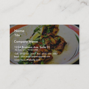 Carte De Visite Tacos de Carne Asada