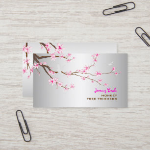 Carte De Visite Taille-bordures sakura/pink cerisier PixDezines ♥♥