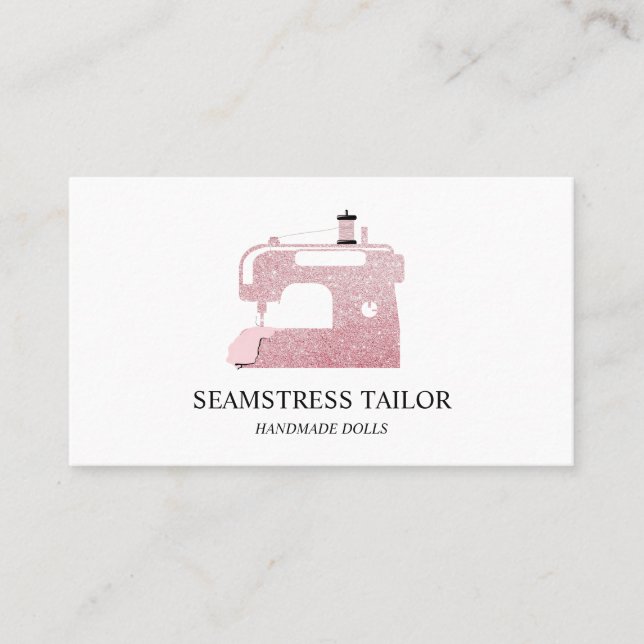 Carte De Visite Tailor Sewing Machine (Devant)