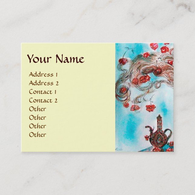 Carte De Visite TALE DE FOIRE TURQUE Beauté orientale, Mode, Bijou (Devant)