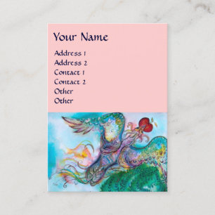 CARTE DE VISITE TALE DE FOYER TURQUE / PHOENIX DE VOL AVEC POMME