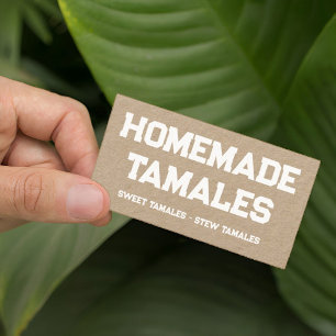 Carte De Visite Tamales maison