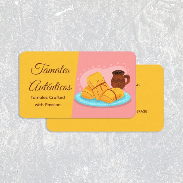 Carte De Visite Tamales mexicains (Mexican Tamales Business Card)