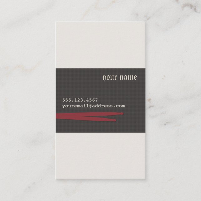 Carte de visite tambour (Devant)