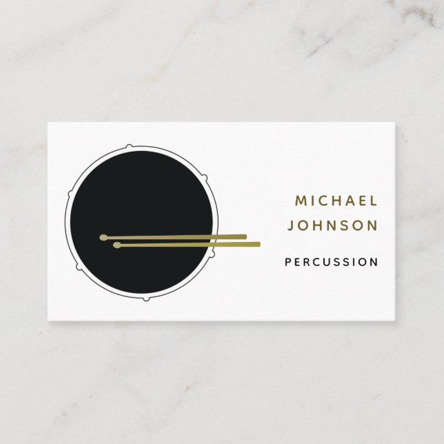 Carte De Visite Tambours (Devant)