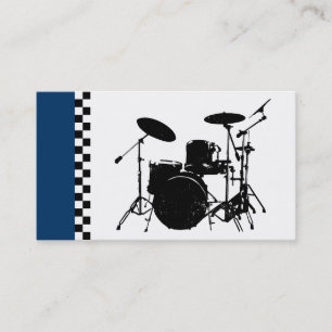 Carte De Visite tambours checkered