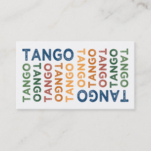 Carte De Visite Tango mignon couleur