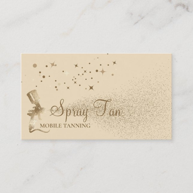Carte De Visite Tanning Airbrush Spray Beige (Devant)