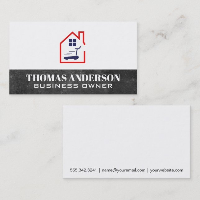 Carte De Visite Tapis de course de la salle de gym (Devant / Derrière)