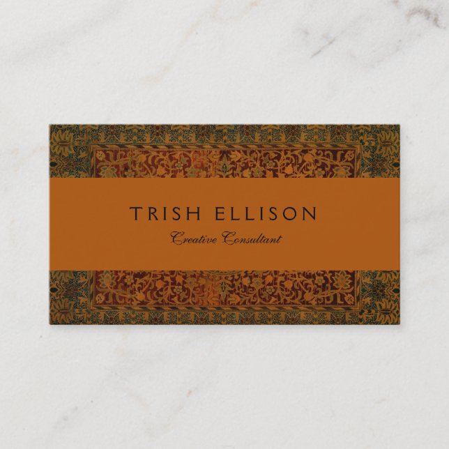 Carte De Visite Tapisserie William Morris Tapisserie tapis (Devant)