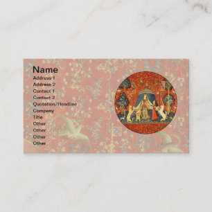 Carte De Visite Tapisseries Unicorne Lady Legend Médiéval