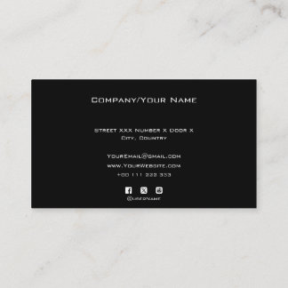 Carte De Visite Tarjeta De Visita Add your custom logo circle prof