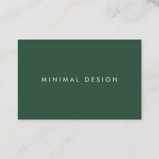 Carte De Visite Tarjeta visita Eden Green & White Business Card (Devant)
