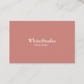 Carte De Visite Tarjeta visita White Terra Cotta Business Card