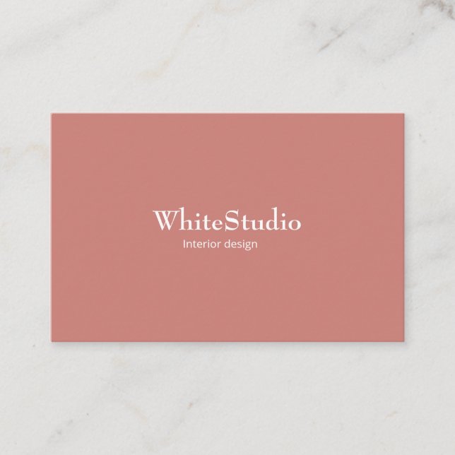 Carte De Visite Tarjeta visita White Terra Cotta Business Card (Devant)