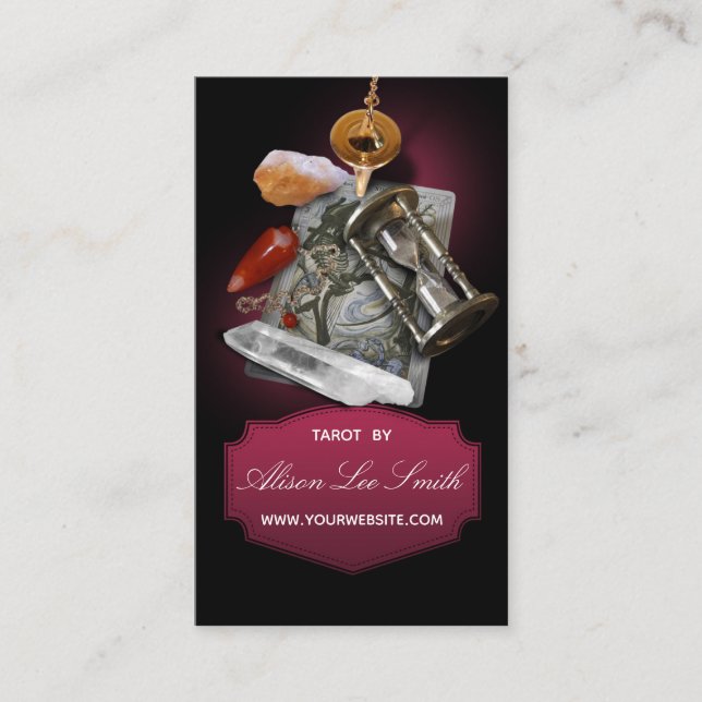 Carte De Visite Tarot, astrologie, astrologue (Devant)