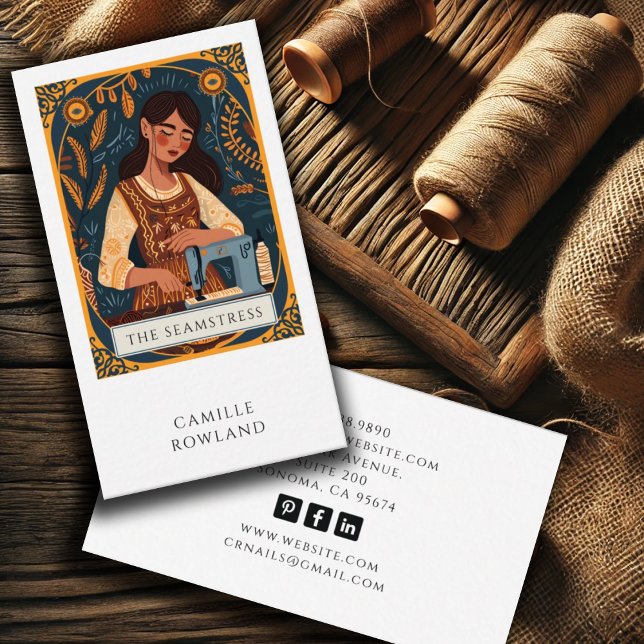 Carte de visite Tarot Seamstress (Créateur téléchargé)