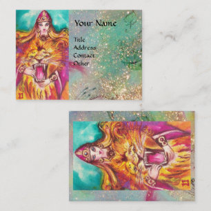 Carte De Visite TAROTES DES OMBRES PERDUES /Force / Force