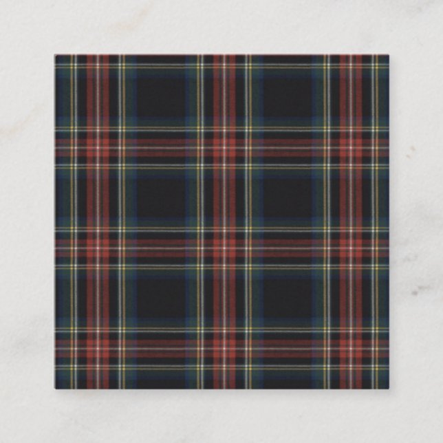 Carte de visite Tartan (Devant)