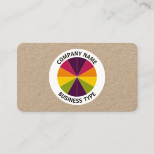 Carte De Visite Tarte Abstraite 02 - kraft