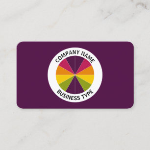 Carte De Visite Tarte Abstraite 02 - Violet #4B083E